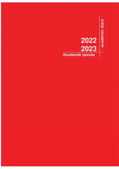 Akademi Çocuk 2022-2023 Akademik Ajanda 21X29 Kırmızı 3136 Kırmızı