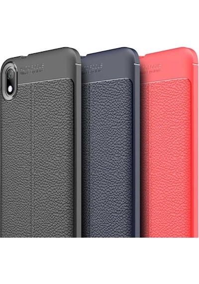 Xiaomi Redmi 7A Kılıf Zore Niss Deri Desenli Silikon Kılıf