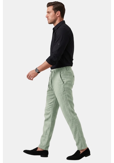 Rizzup Açık Yeşil Slim Fit Likralı Keten Dokulu Lastikli Belli İpli Yazlık Erkek Pantolon 2603001 Rizzup Açık Yeşil Slim Fit Likralı Keten Dokulu Lastikli Belli İpli Yazlık Erkek Pantolon 2603001