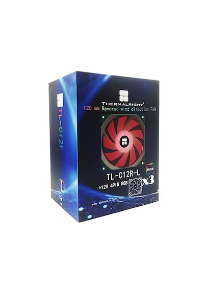 Thermalright Tl-c12r-l Rgb 120mm Siyah 3 Lü Kasa Fanı