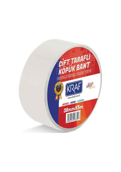 Kraf Çift Taraflı Köpük Bant 38Mmx5M 5038G