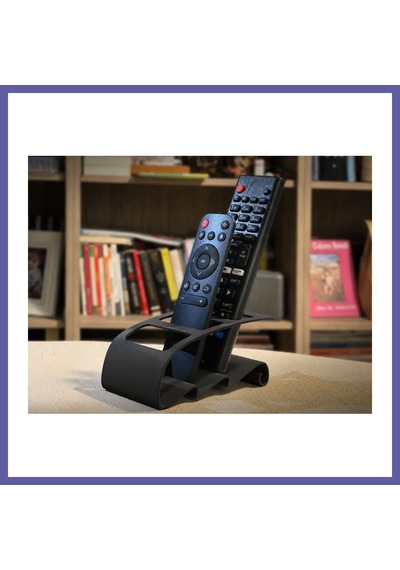 Bezos 3d Baskı Tv Kumandası Ve Masaüstü Organizer - Uzaktan Kumanda Düzenleyici Stand-siyah Nıda