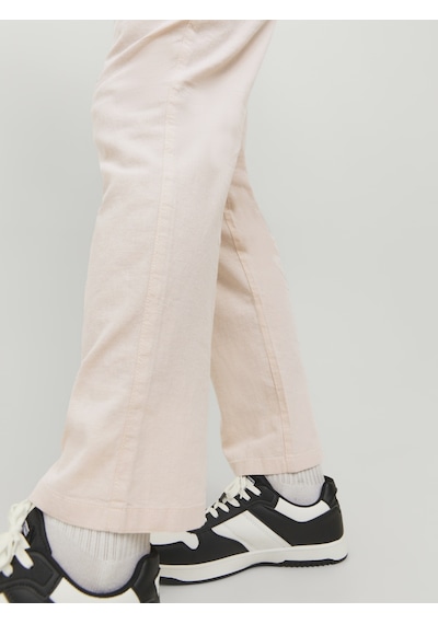Jack & Jones Büyük Beden Keten Chino Pantolon - Ollie Moonbeam Çok Renkli