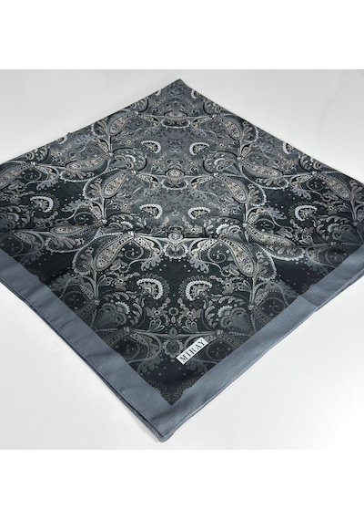 Miray Nevada Büyük Boy Organik Pamuk Eşarp - 120 X 120 - 06453 Gri