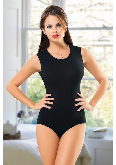 Mtm My The Mall Likralı Bayan 0 Yaka 0 Kol Body 4759 Beyaz