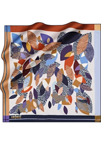 Cacharel Tivil Eşarp - Polyester Twill Kumaş - 7980314 - 90 X 90 / Lacivert - 922 Lacivert - 922