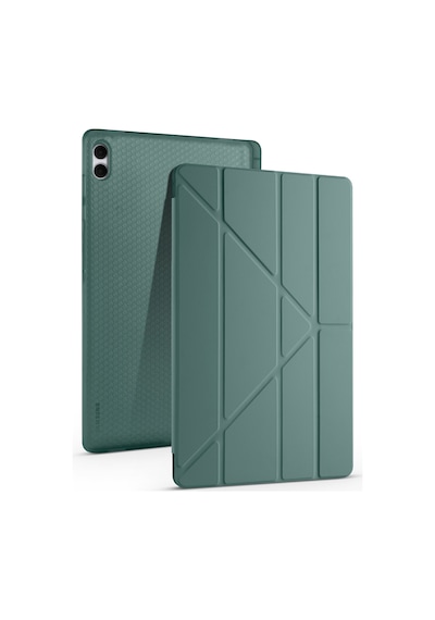 Galaxy Tab S11 Ultra Premium Tri-folding Kalem Bölmeli Standlı Koruyucu Tablet Kılıfı Klasik