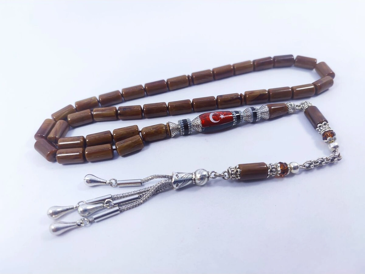 Şevket Alkan Usta Eseri Gümüş Nakkaşlı Fransız Galalit Sertfikalı 8673