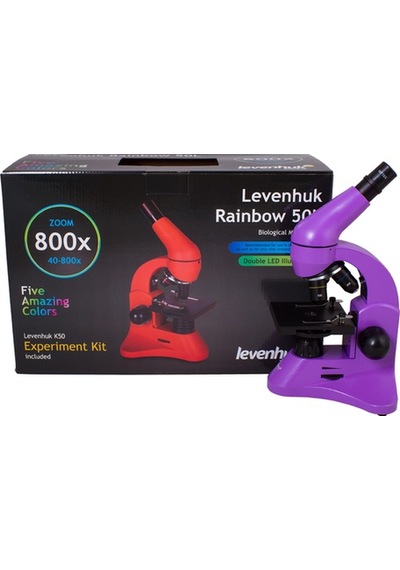 Levenhuk Raınbow 50L Amethyst/Ametist Mikroskop
