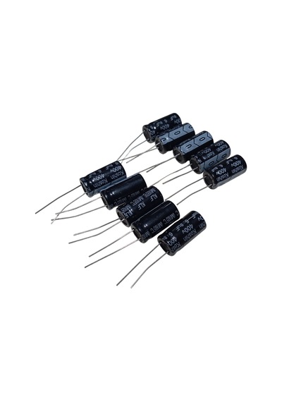 10 Adet 6.8uf 400v Elektrolitik Kondansatör 10x20mm