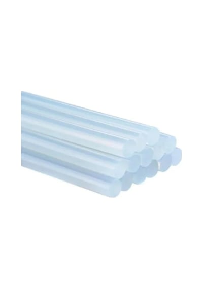 İnce Şeffaf Silikon Çubuk - 7.5 Mm X 150 Mm 15 Adet