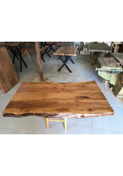 Bintaşmobilya Ceviz Ağacı Kütük Masa Üstü 140X80.Cm