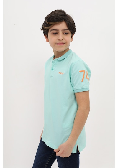 Toontoy Kids Toontoy Erkek Çocuk Nakışlı Tişört Mint Yeşili