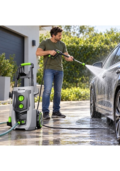 Lutian Lt701g-2500a Basınçlı Yıkama Makinesi 195 Bar 2500w İndüksiyon Motorlu