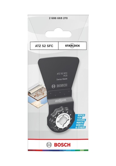 Bosch Atz 52 Scf Starlock 52x40 Mm 1'li Esnek Kazıyıcı Bıçak 2608669270