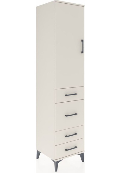 Hyperion Dolap 3 Raflı 4 Çekmeceli Tek Kapaklı 44x44x195 Aytaşı-aytaşı Aytası