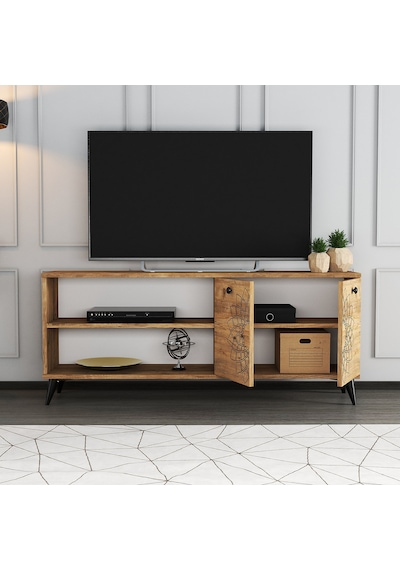 Moxen Mobilya TY3 Desenli Raflı Tv Ünitesi
