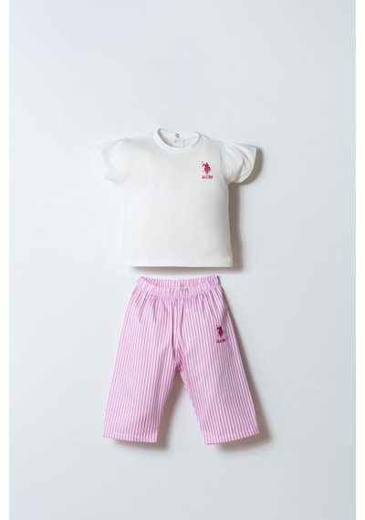 U.s. Polo Assn. Kız Bebek Beyaz Bebek Takım 5274-50131 Beyaz