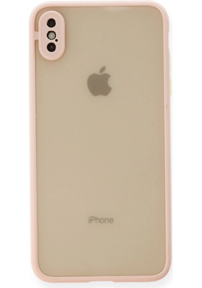 Apple Uyumlu iPhone X Kılıf Montreal Silikon Kapak Pembe,