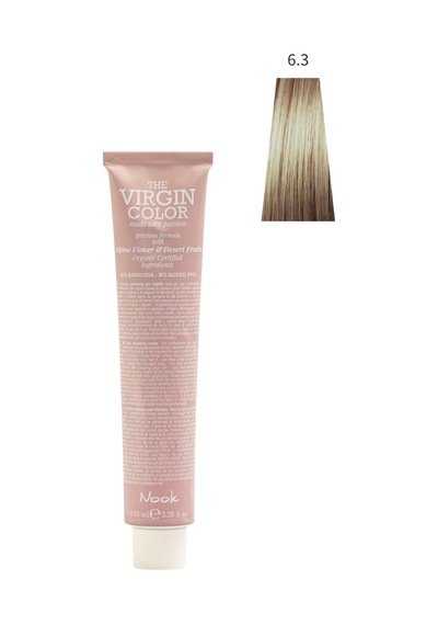Nook Virgin Color Profesyonel Saç Boyası 100ml-koyu Altın Kumral/dore Kestane 6.3-golden Koyu Altın