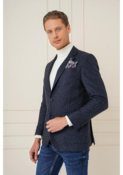 Efor C 689 Slim Fit Lacivert Spor Ceket Lacivert