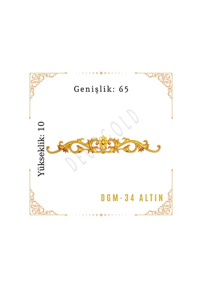 Decogold Saray Tavan Motif 10 65 Dgm-34 Altın