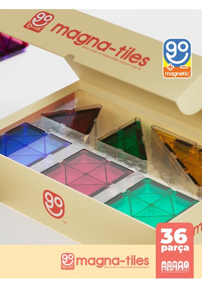 Go Magnetic Series 36 Parça Manyetik Yapı Blokları Original - Mıknatıslı Manyetik Bloklar