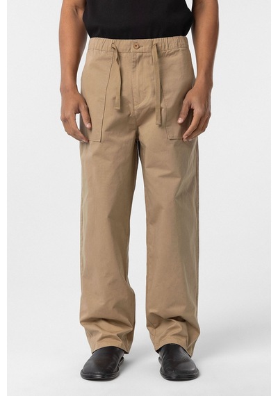 Vamos Baggy Fit Gabardin Pantolon Taba
