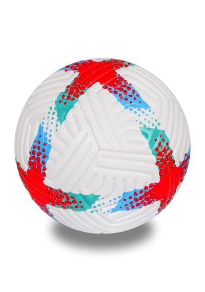 Alastor Profesyonel Futbol Topu 3'lü Set Dikişli Futbol Topu Sert Zemin H Beyaz - Mavi - Kırmızı