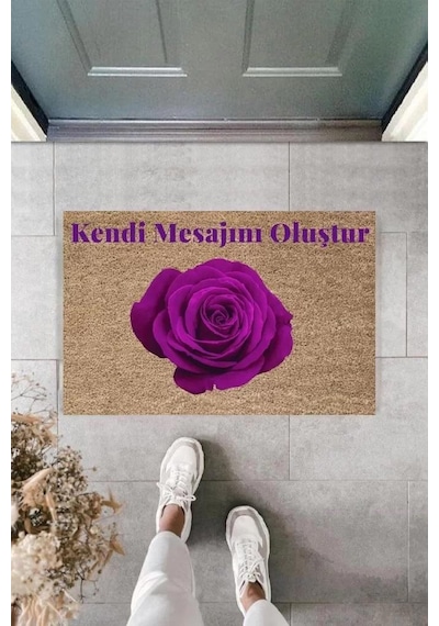 Dijital Baskı Kişiye Özel İç Kapı Dekorasyon Paspas Ps11228 Renkli