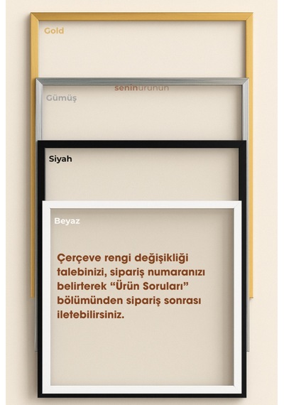 Sevimli Karikatür Hayvanlar - Gerçek Cama Baskı Siyah Alüminyum Metal Çerçeveli Minimalist Tablo