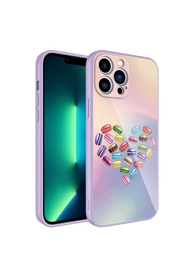 Apple Uyumlu iPhone 11 Pro Kamera Korumalı Desenli Sert Silikon Zore Epoksi Kapak