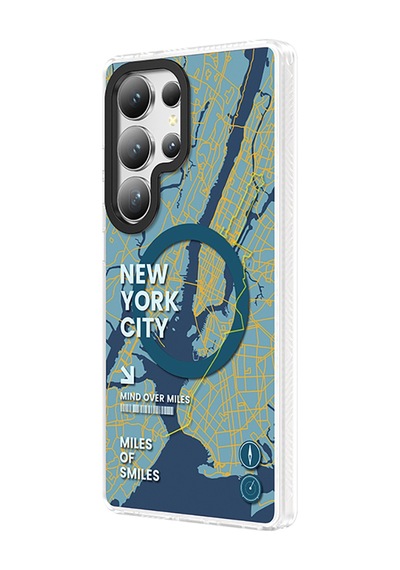 Galaxy Uyumlu S25 Ultra Kılıf Magsafe Şarj Özellikli Benks Dynamic City Serisi Kapak Yeşil