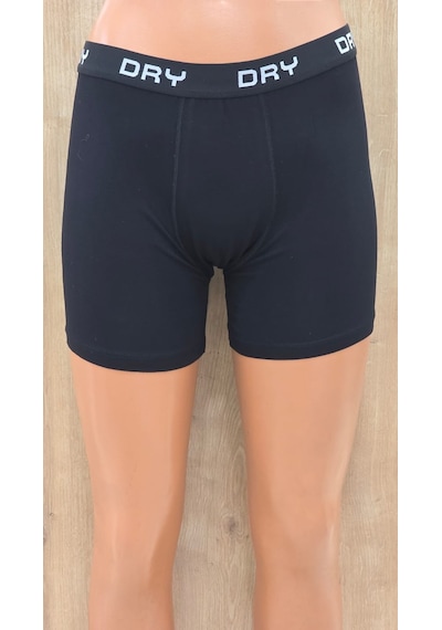 Derya Erkek Modal Süper Fit Kemerli Boxer 12 Adet Siyah