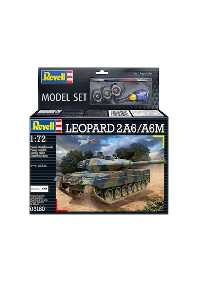 Revell Model Set Askeri Leopard 2a6/a6m 1:72 Ölçekli Kağıt Model 168 Parça 12 Yaş Ve Üstü İçin