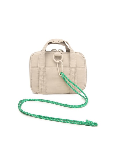 Smart Bags Mikro Poly Kumaş Askılı Mini Boy Kadın Cüzdanı 3346 Bej