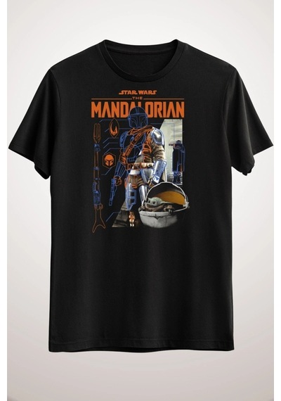 Adrift Chulchan Shop Unisex Oversize Siyah Star Wars Mandalorian Schematics Siyah