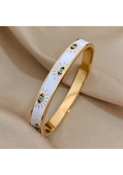 Mk Tasarım Çelik Bileklik Model-1 Gold