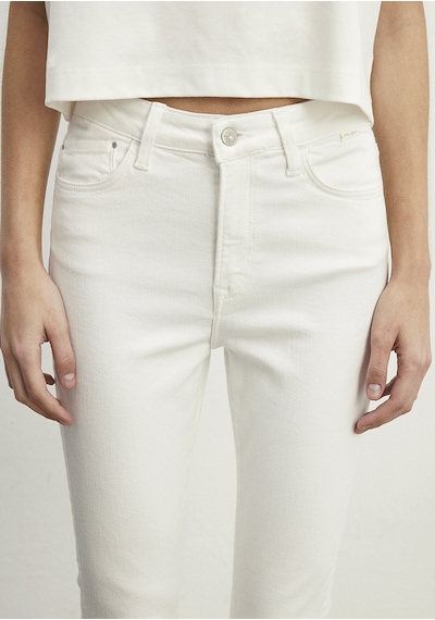 Mavi - Serenay Beyaz Gold Shape Jean Pantolon 100980-83673 Beyaz