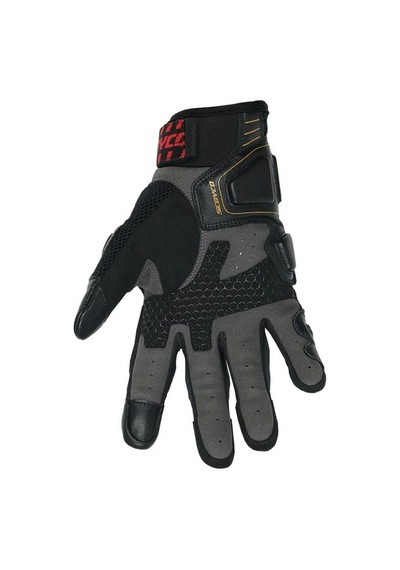 Motoanl Karbon Fiber Koruma Deri Eldiven Siyah - Beyaz