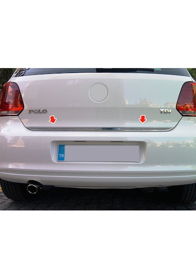 Volkswagen Polo Formlu Krom Bagaj Alt Çıtası 2009 - - 2017