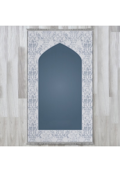 Evaşk Namazlık Dokuma Halı Kaymaz Muslumana Seccade80 x 130 Lacivert EVASK805E80