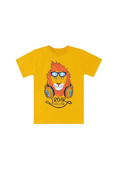 Denokids Mshb&g Arslan Erkek Çocuk T-shirt Kapri Şort Takım Çok Renkli