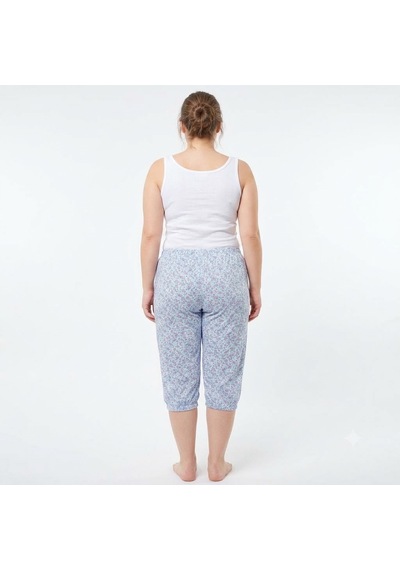 3 Adet Es Eyüp Selda Yazlık Büyük Beden Kısa Lastikli Pijama Altı Çok Renkli