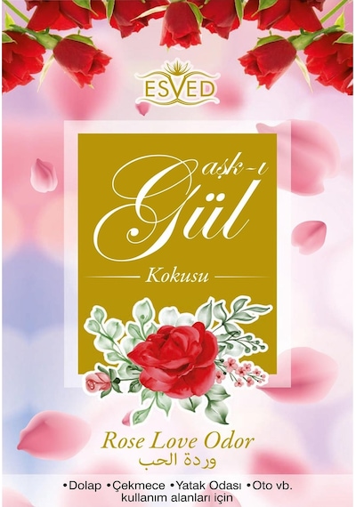 Esved Gül Kokusu Sprey Dolap Ve Çekmece Kokusu 400 ML
