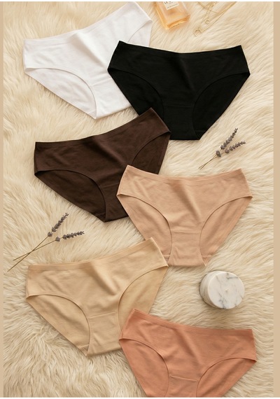 Loule Kadın 6'lı Kutulu Modal Bikini Külot İz Yapmaz Esnek Doku Çok Renkli