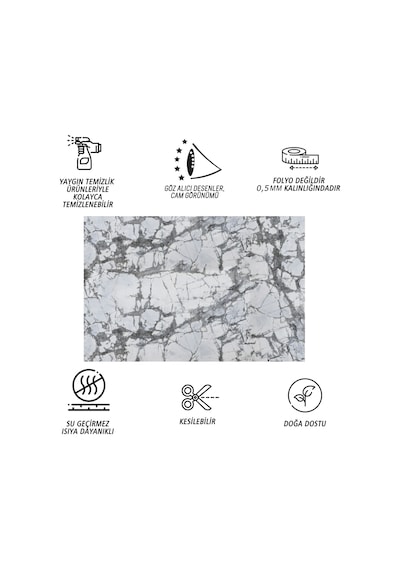 Tink Kendinden Yapışkanlı 41 x 62 CM Siyah Çizgi Desenli Pvc Panel