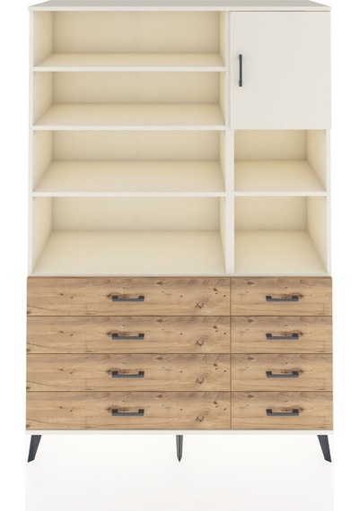 Hyperion Dolap 8 Raflı 8 Çekmeceli Tek Kapaklı 132x44x195 Aytaşı-aytaşı/çam Aytası/atlas Çam Hyperion Dolap 8 Raflı 8 Çekmeceli Tek Kapaklı 132x44x195 Aytaşı-aytaşı/çam Aytası/atlas Çam