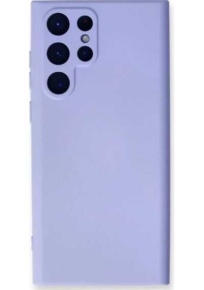 Newface Samsung Galaxy S24 Ultra Kılıf Nano İçi Kadife Silikon - Lila