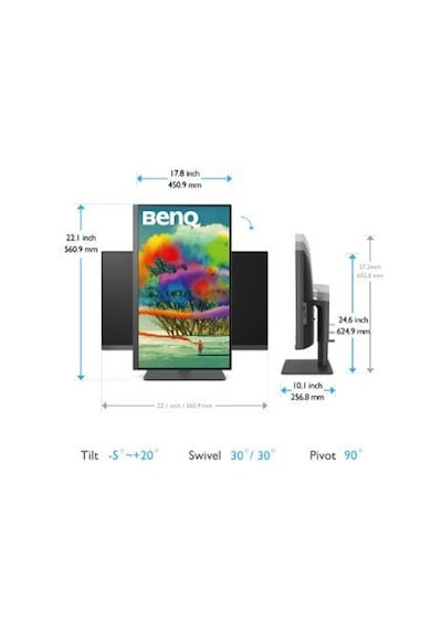 Benq Pd2705u 27 Ips 4k Uhd Usb-C Srgb Rec.709 Hdr10 Pıp Pbp Dualv